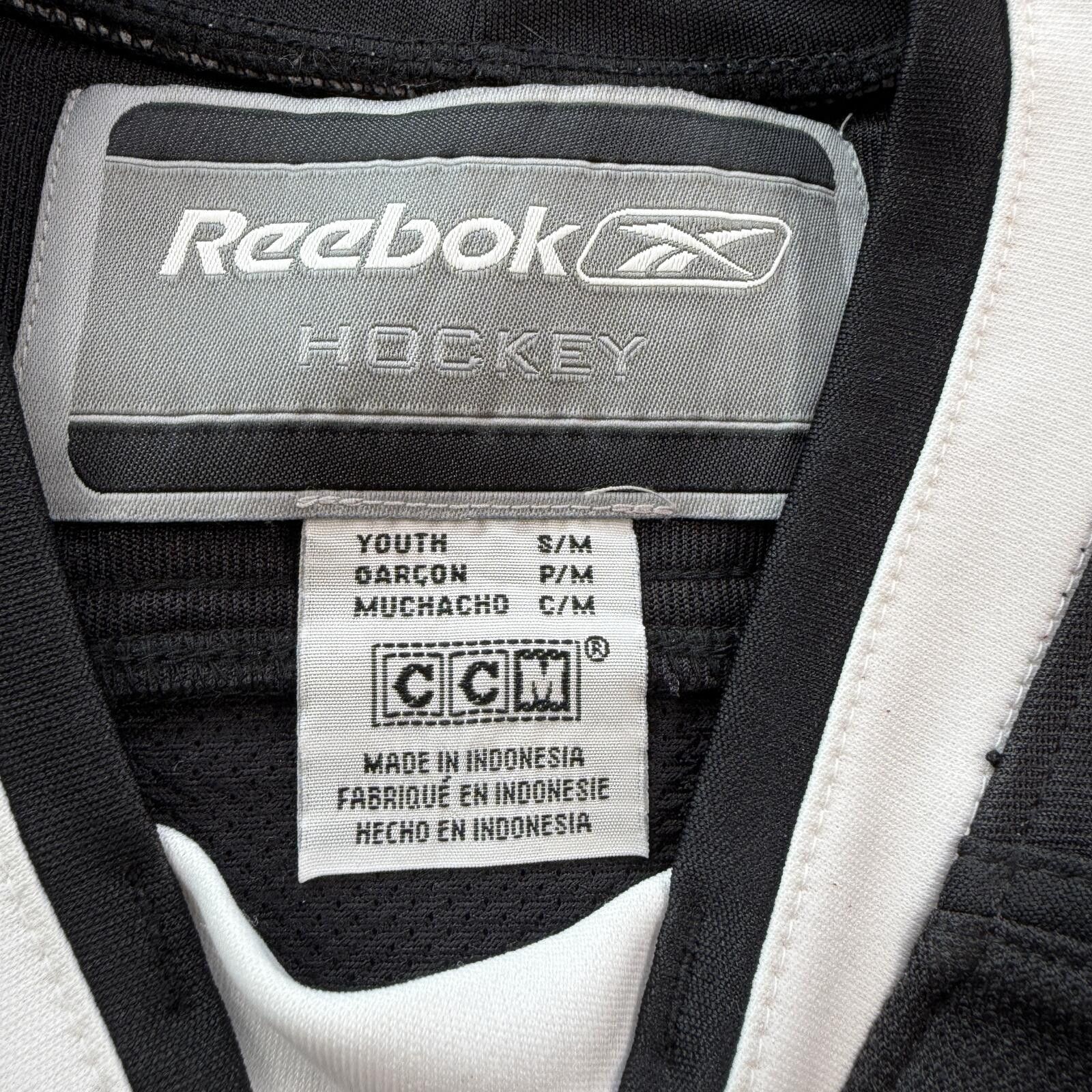 Other Reebok Hockey Jersey Baltimore Black Sewn Lettering Youth SM Size ONE SIZE - 4 Thumbnail