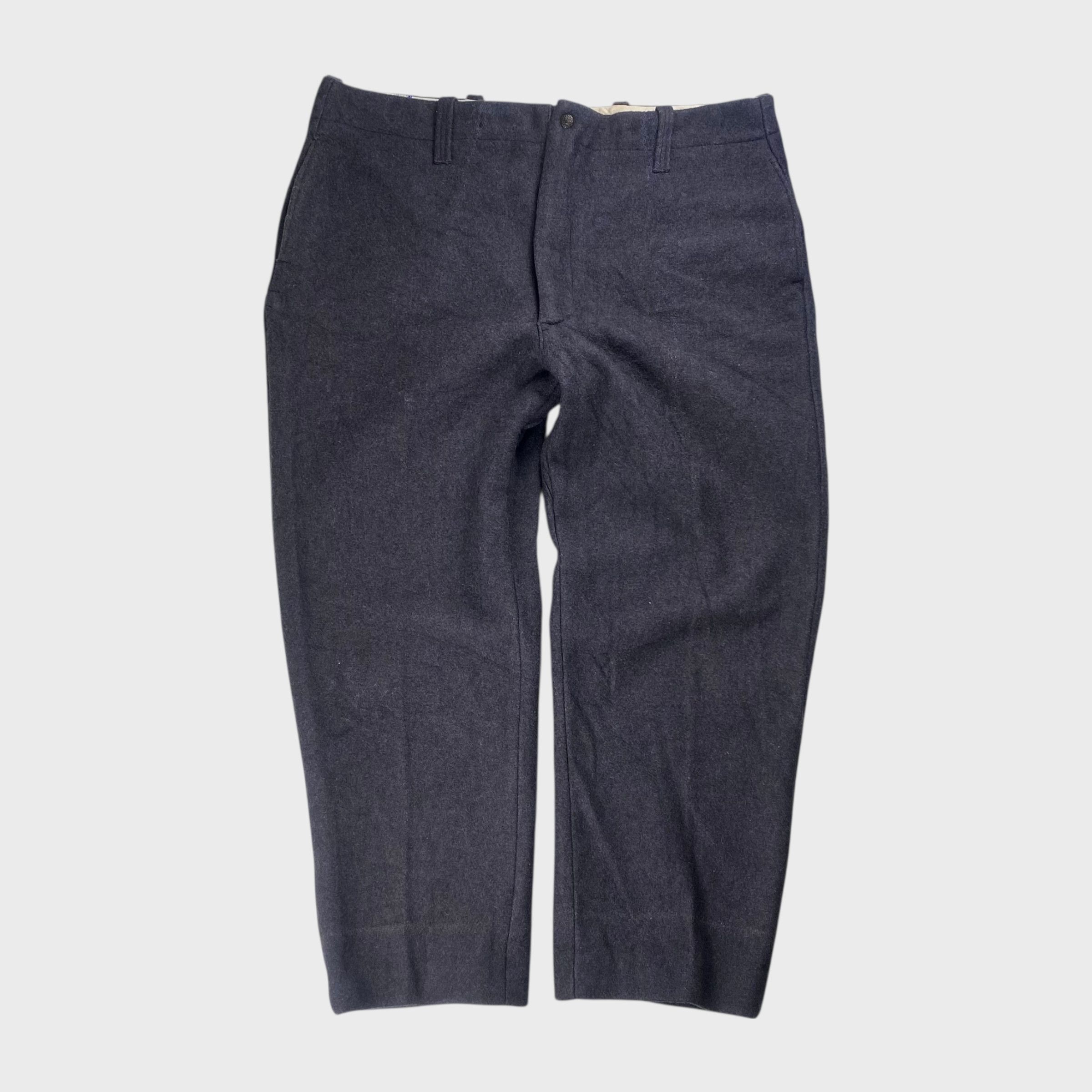 Vintage unknown Wool Pants Gray Size W40 Size US 30 / EU 46 - 1 Thumbnail