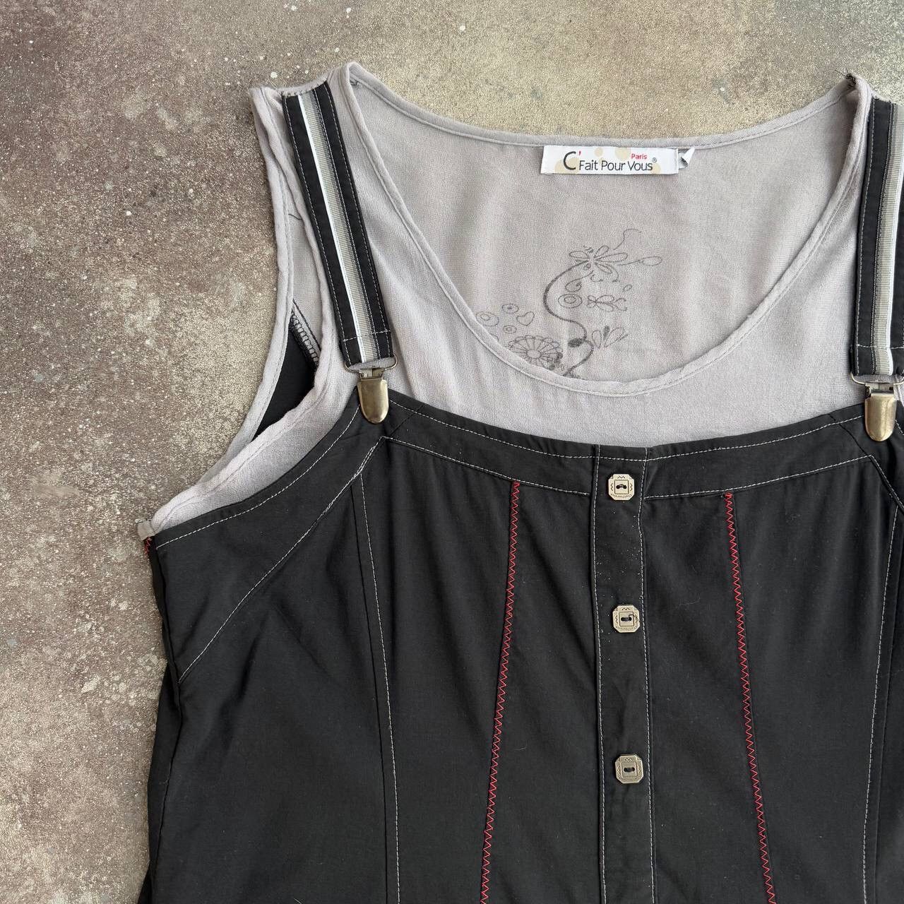 Hysteric Glamour × Vintage Amazing Vintage Avant Garde Gothic Pleated Dress Size M / US 6-8 / IT 42-44 - 3 Thumbnail