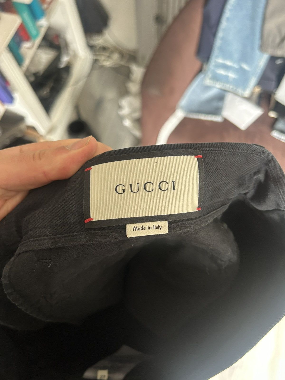 Gucci Gucci Navy Cotton Trousers with Flap Pockets Size US 32 / EU 48 - 14 Thumbnail