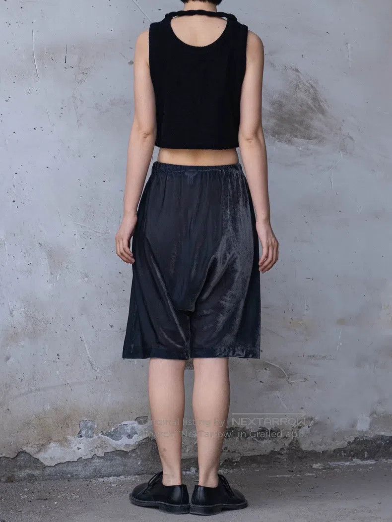 Comme des Garcons Comme Des Garcons size XS Gray Velvet Shorts Size 23" - 3 Thumbnail
