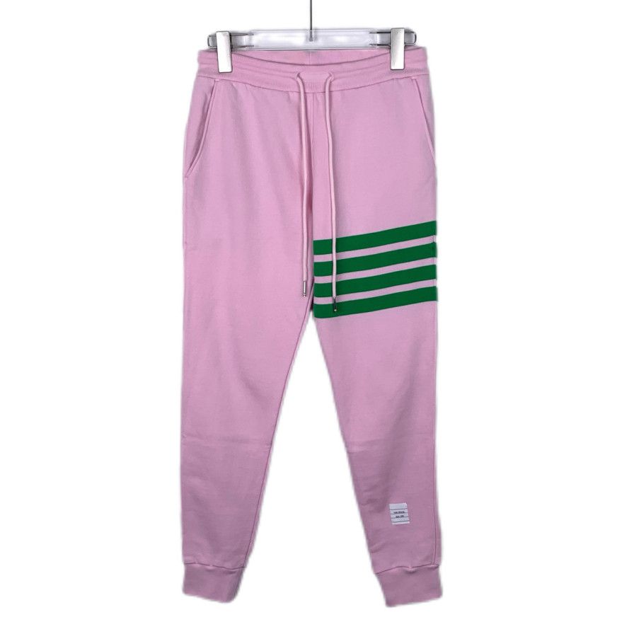 Thom Browne Thom Browne Pink 4-Bar Cotton Sweatpants (Size 36) Size 25" / US 0 / IT 36 - 1 Thumbnail