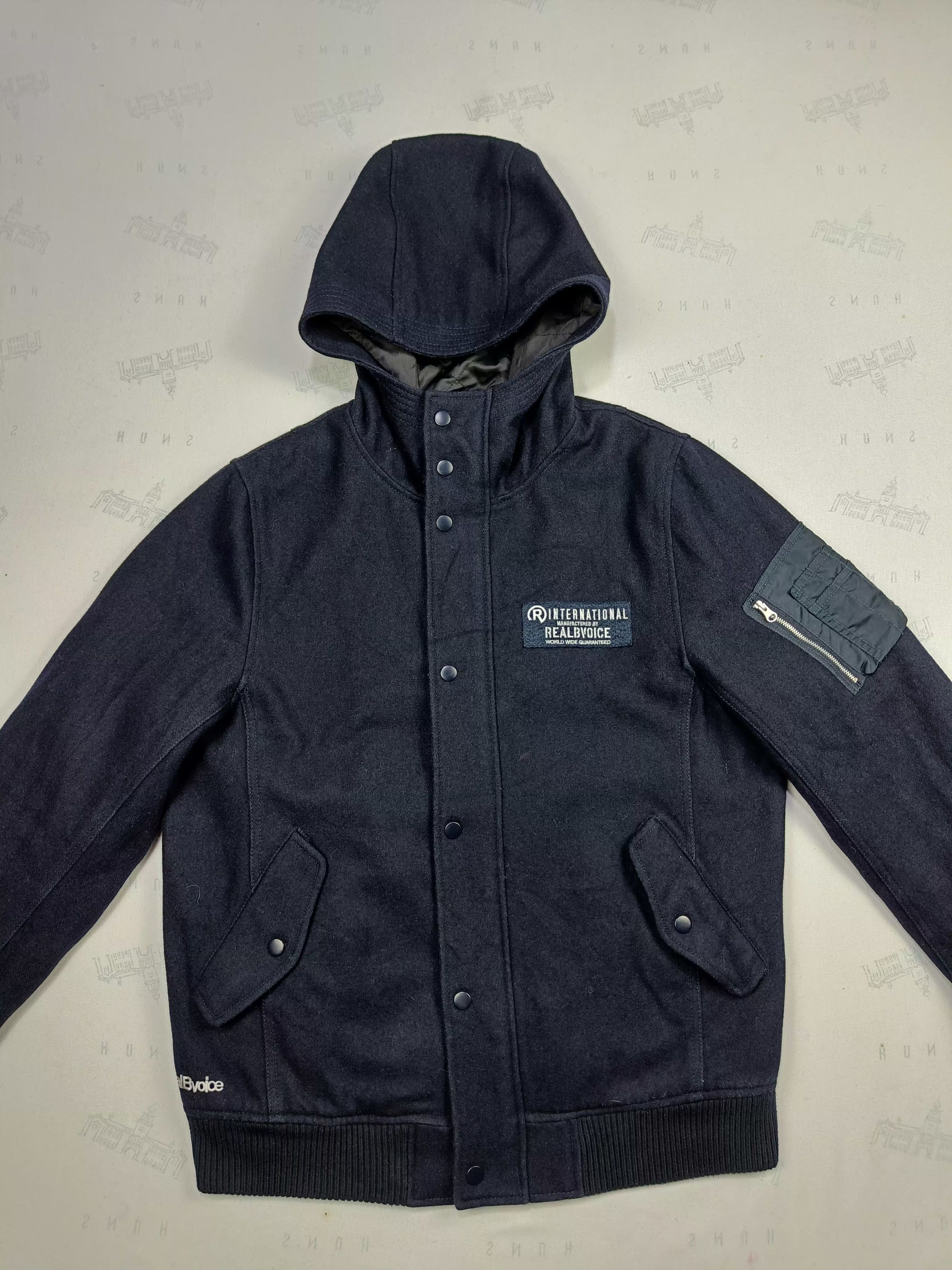 Japanese Brand Hype🔥RealBvoice Wool Zipper Hoodie Jacket Size US L / EU 52-54 / 3 - 8 Thumbnail