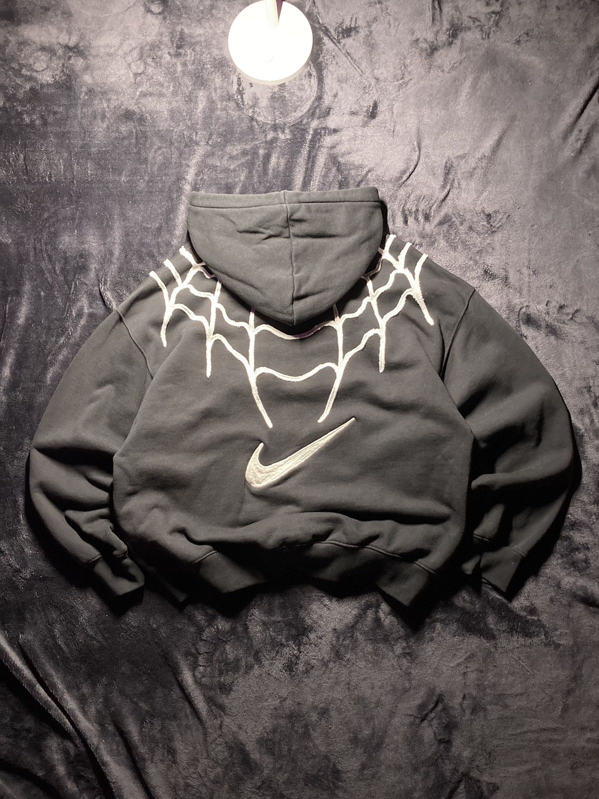 Nike × Vintage ⛩️Nike hoodie custom vintage y2k center logo spider web 1of1 Size US L / EU 52-54 / 3 - 3 Thumbnail
