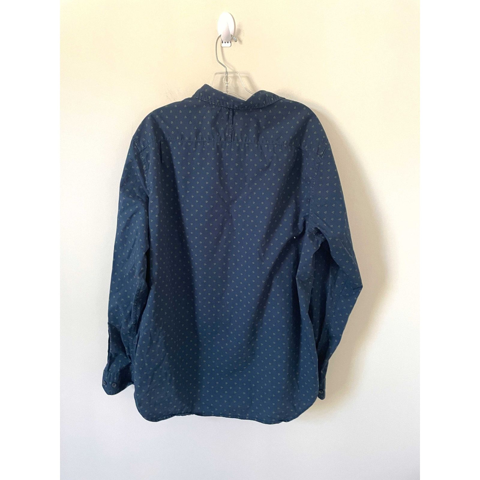 Banana Republic Banana Republic Camden Dots Button Down Long Shirt Blue XL Size US XL / EU 56 / 4 - 2 Thumbnail