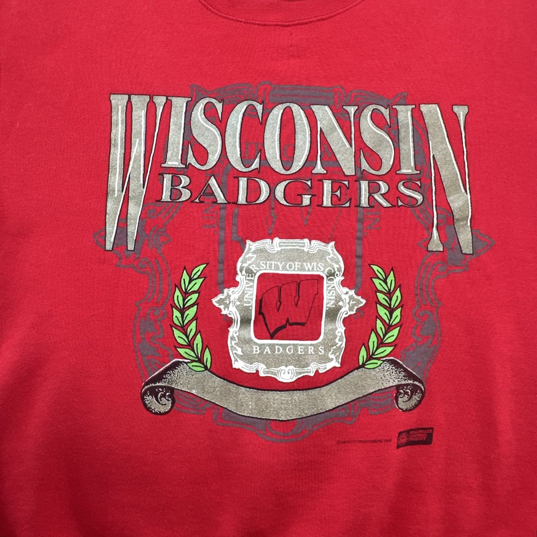 Vintage VINTAGE Wisconsin Badgers Sweatshirt Mens XLarge 90s University Crewneck Clean Size US L / EU 52-54 / 3 - 2 Thumbnail
