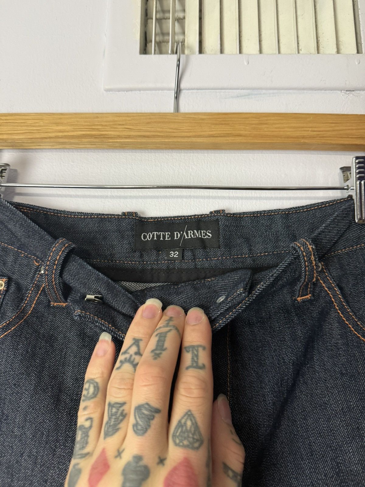 Other Cotte Darmes Jeans Blue Size 32 Skinny Dark Wash Size US 32 / EU 48 - 3 Thumbnail