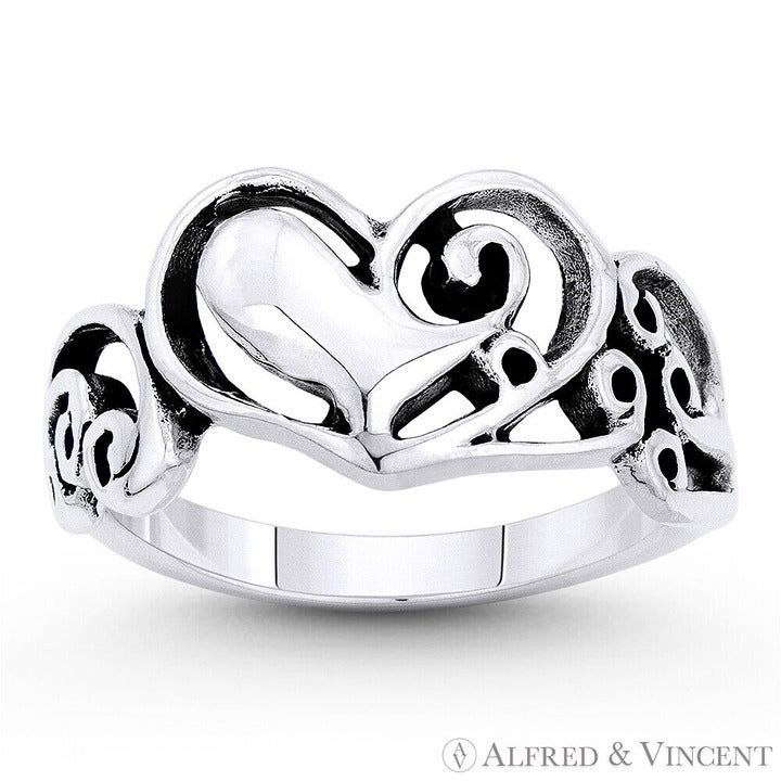 Other "Heart in the Clouds" Promise Ring in .925 Sterling Silver Size ONE SIZE - 1 Preview