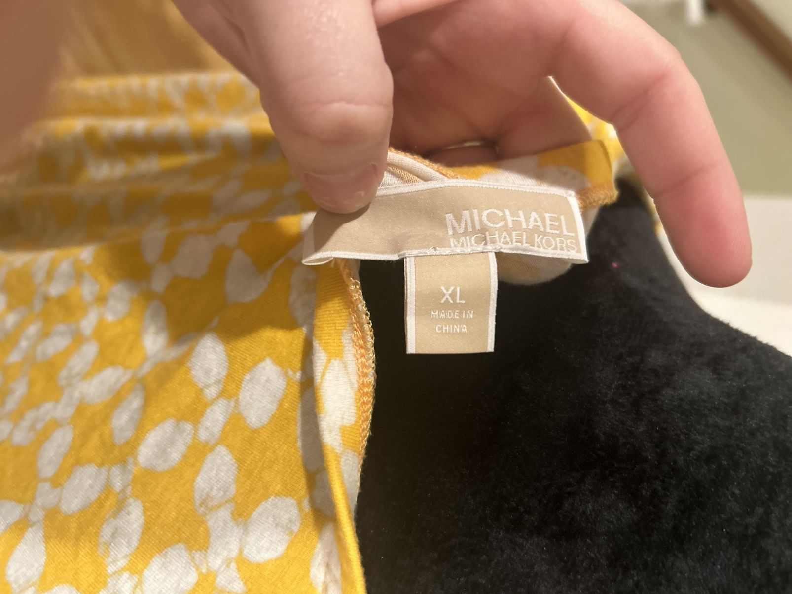 Michael Kors Michael Kors Yellow and White Long Sleeved Blouse Size XL Size XL / US 12-14 / IT 48-50 - 6 Thumbnail