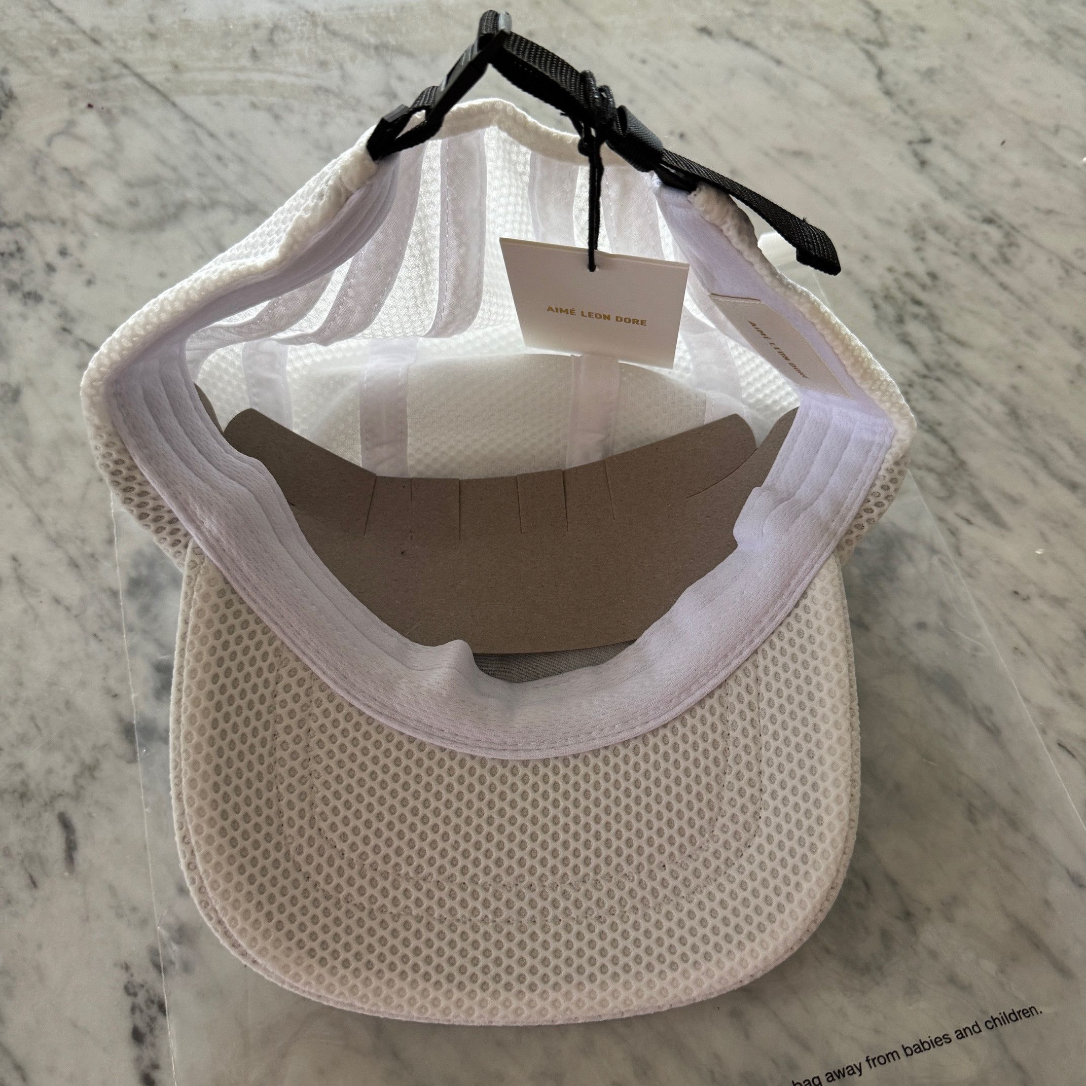 Aime Leon Dore Aime Leon Dore White Mesh Cycling Cap Size ONE SIZE - 5 Thumbnail