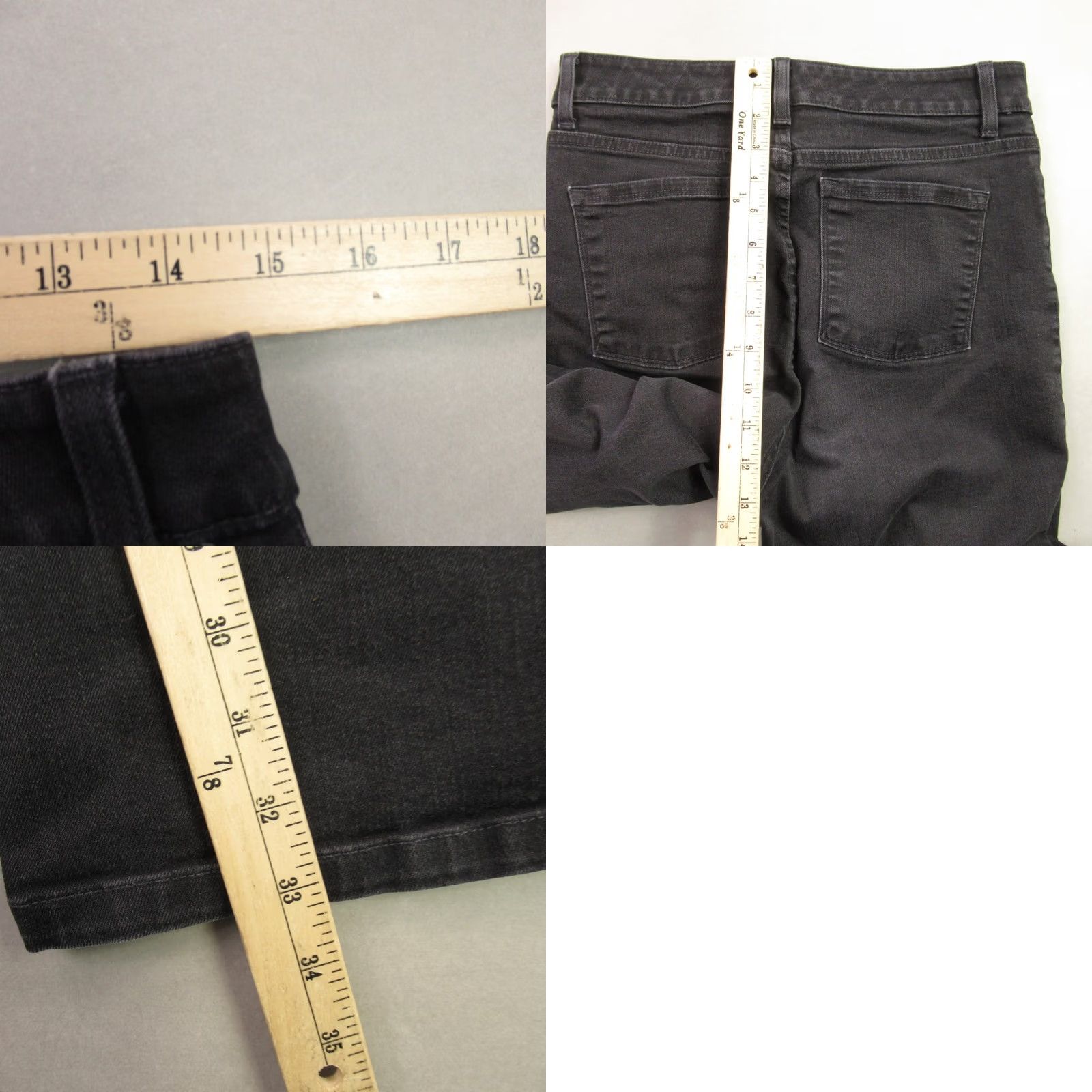 Vintage L.L. Bean Pants Women 10 Tall Lightweight Straight Leg Outdoors Regular Black Size 32" / US 10 / IT 46 - 8 Thumbnail