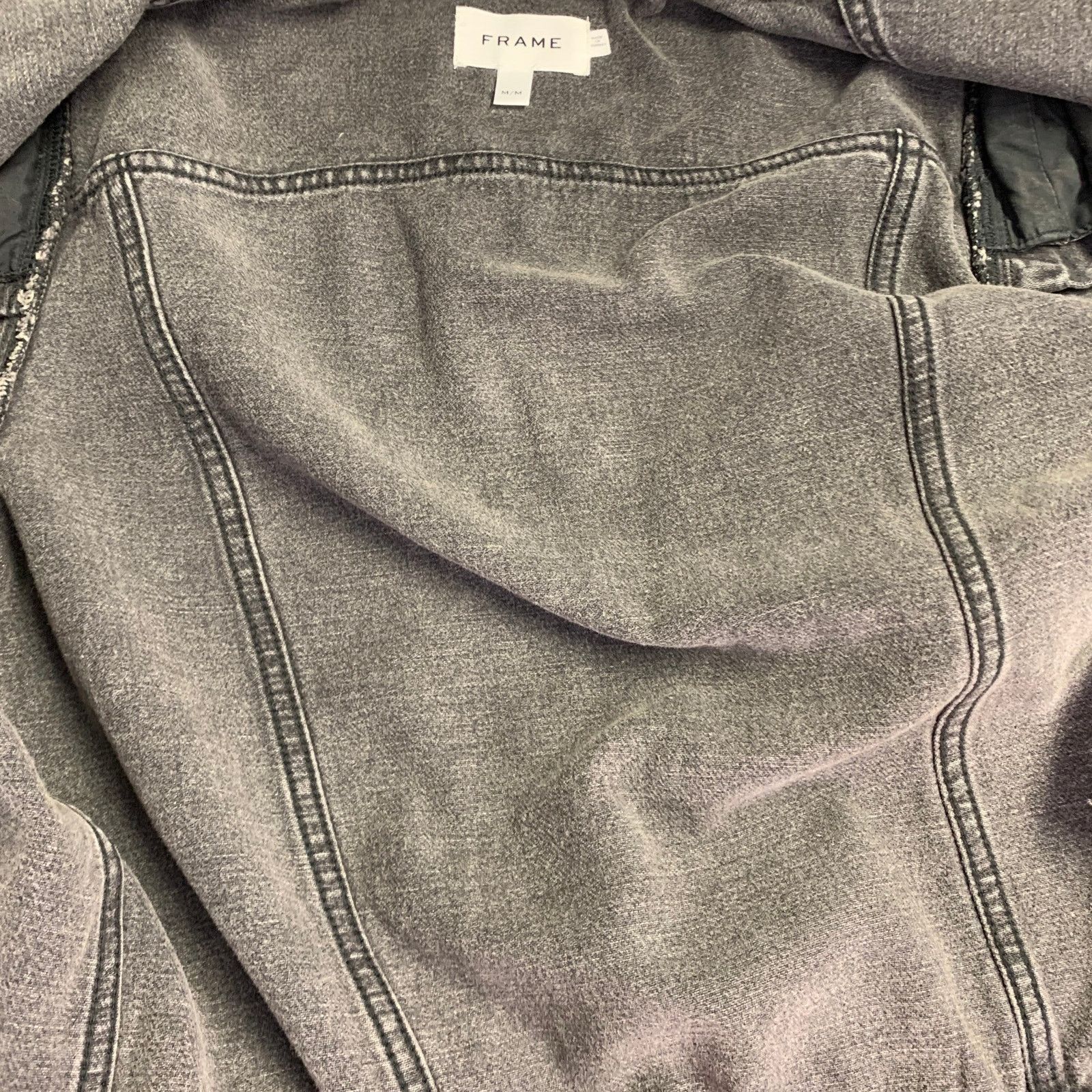 Frame Charcoal Grey Wash Denim Twill Button Up Type III Jacket Size US M / EU 48-50 / 2 - 5 Thumbnail