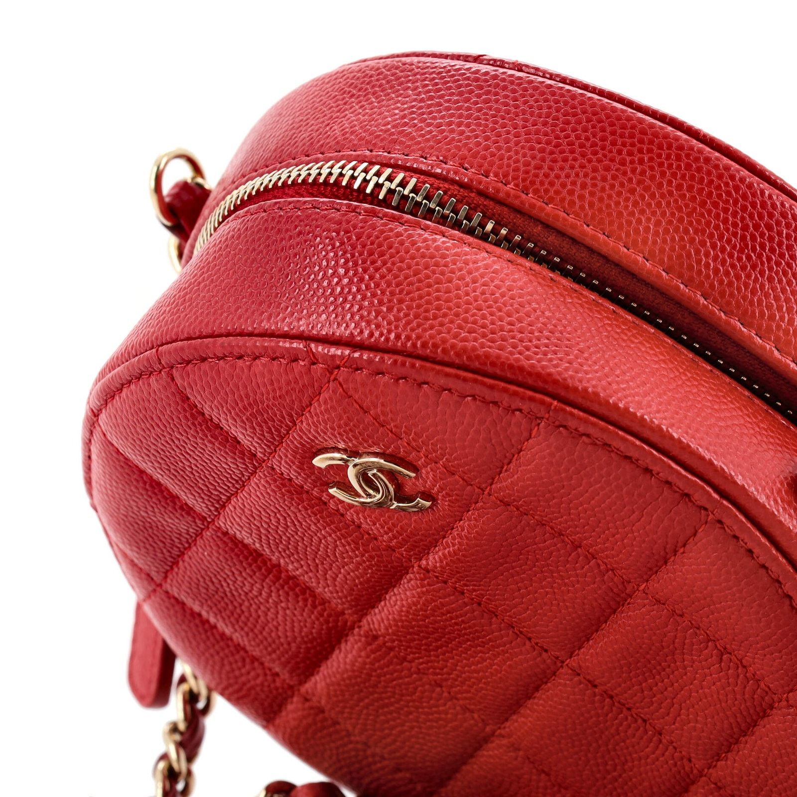 Chanel Round Clutch with Chain Quilted Caviar Mini Size ONE SIZE - 8 Thumbnail