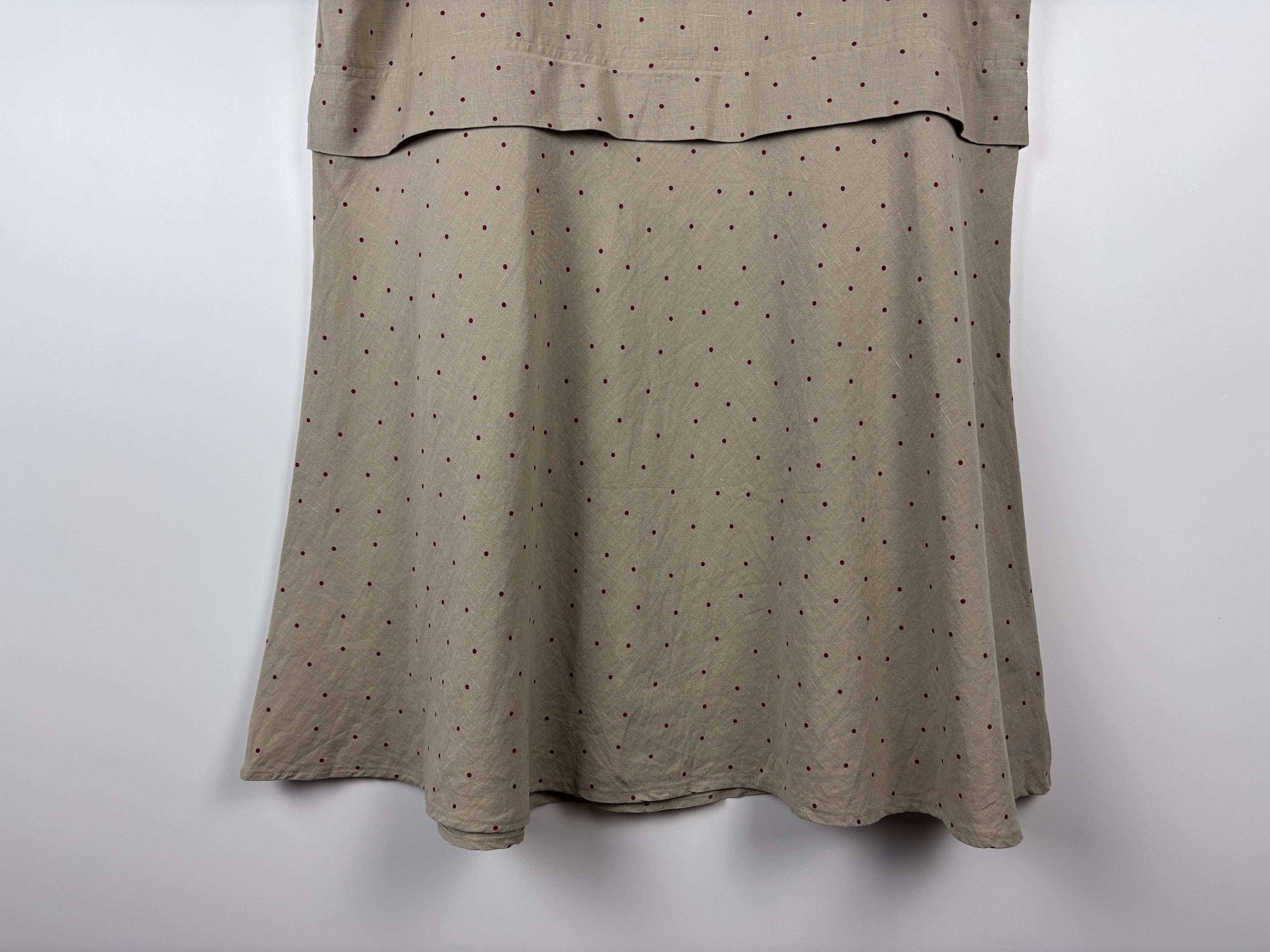 Gudrun Sjoden Gudrun Sjoden Polka Dot Linen Tunic Dress Beige Size XL Size XL / US 12-14 / IT 48-50 - 8 Thumbnail