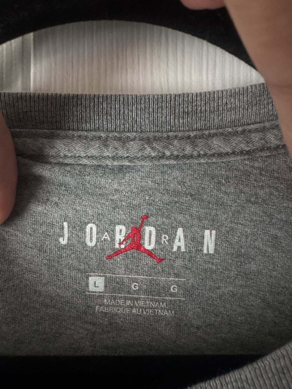 Jordan Brand Air Jordan Heather Grey Graphic Tee T-Shirt L Logo Jumpman Size US L / EU 52-54 / 3 - 2 Thumbnail