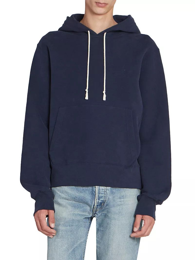 Saint Laurent Paris o1b1hav110425 Cassandre Sweatshirt & Hoodie in Blue Size US XS / EU 42 / 0 - 4 Thumbnail