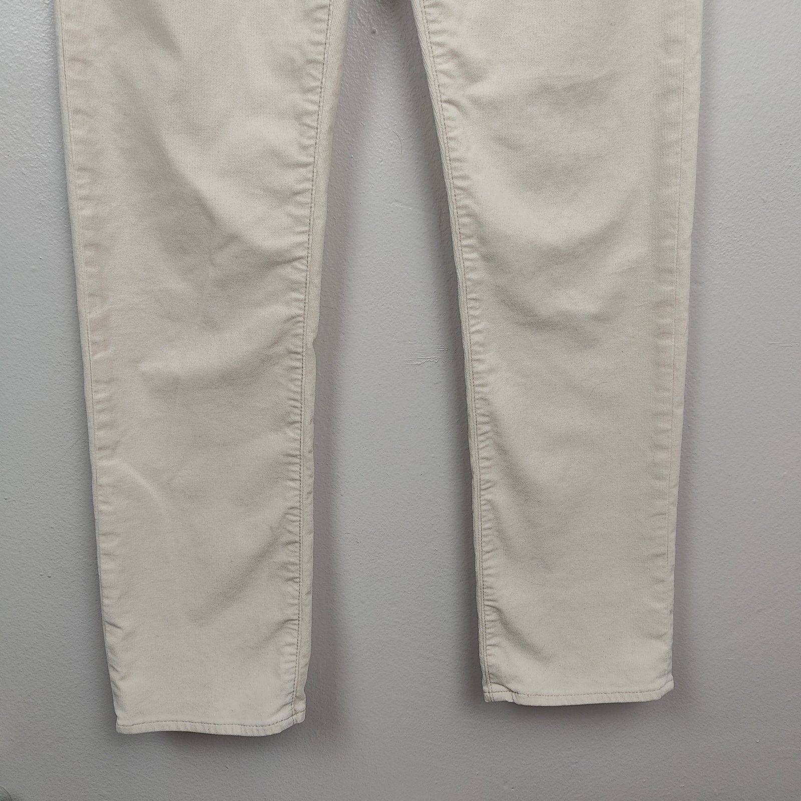 Other Moussy Vintage Corduroy Pants Womens 24 Cream Straight Leg Size 24" / US 00 / IT 34 - 4 Thumbnail