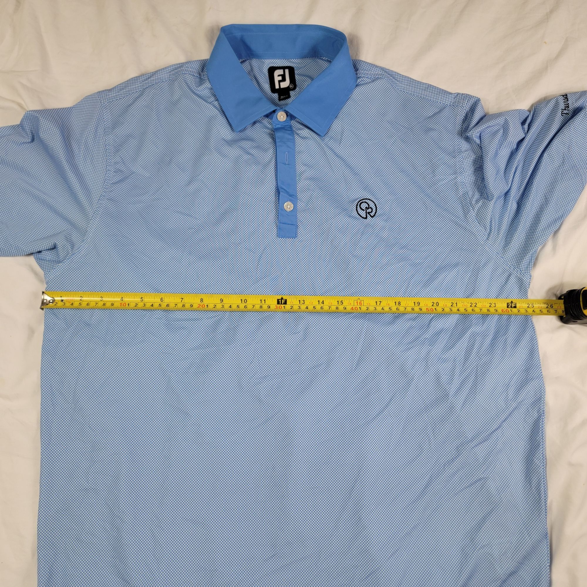 Footjoy FootJoy Mens XL Blue Polo Shirt Collared Short Sleeve Golf C Size US XL / EU 56 / 4 - 5 Thumbnail