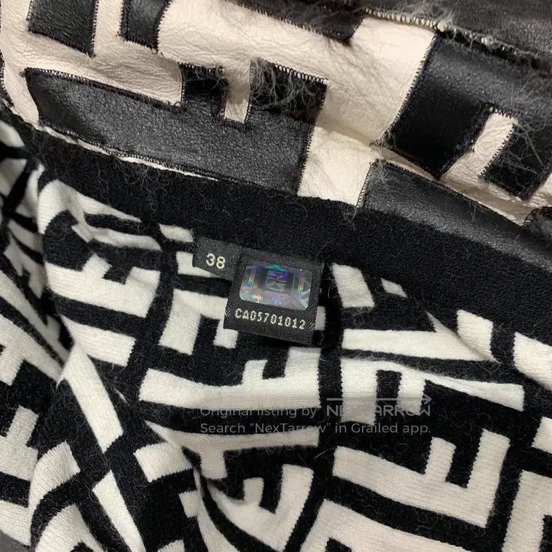 Other Fendi Patchwork Logo Embroidered Collar Long Sleeve Jacket Size XXS / US 00 / IT 34 - 4 Thumbnail