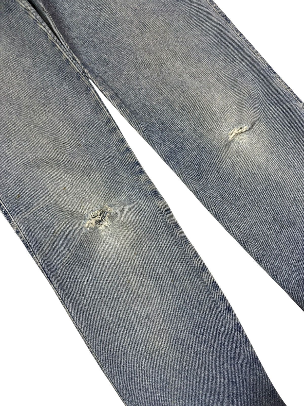 Moschino Vtg Moschino Italy High Waist Blue Wash Distressed Jeans Size 28" / US 6 / IT 42 - 4 Thumbnail