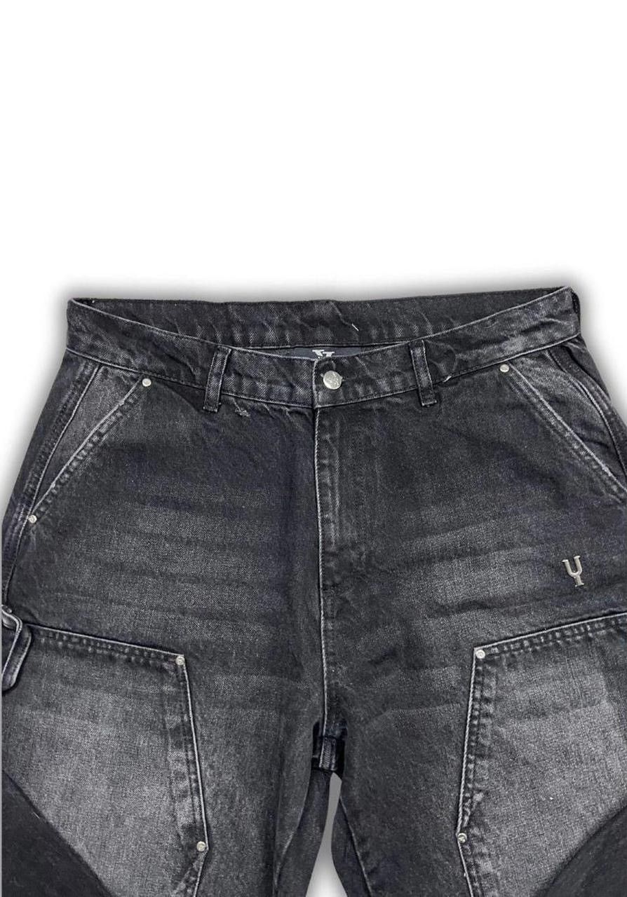 Designer YFM Denim Jeans Black Size US 32 / EU 48 - 4 Thumbnail