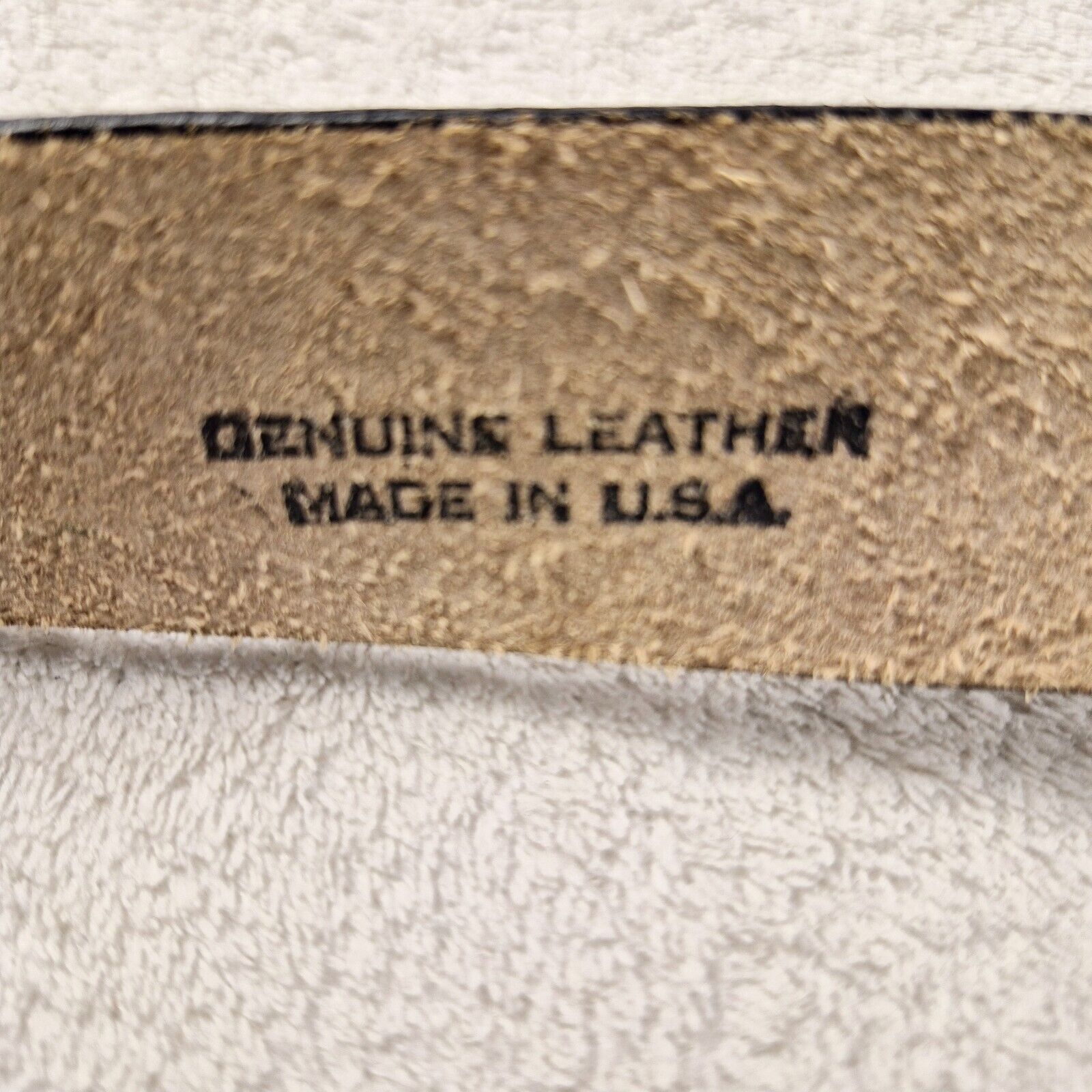 0608WEAR Vintage Buck Deer Belt 44in Buckle Genuine Leather Mountain Size 44 - 8 Thumbnail