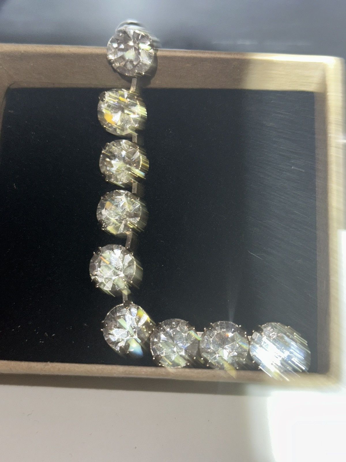 AMI Alex Mattiussi x Strass/Swarovski Crystal Drop Earring Size ONE SIZE - 6 Thumbnail