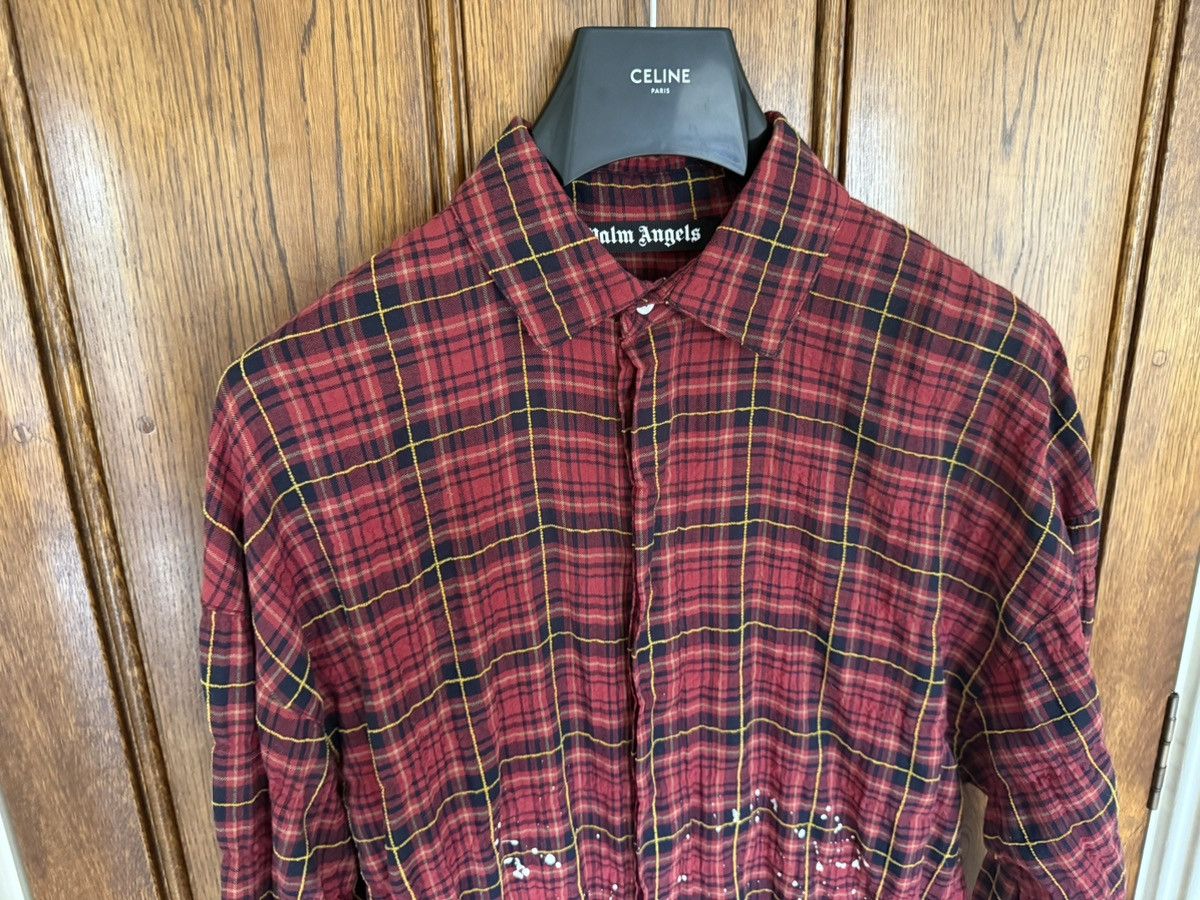 Palm Angels FW21 Palm Angels paint splatter long flannel bleached Grail Size US M / EU 48-50 / 2 - 12 Thumbnail