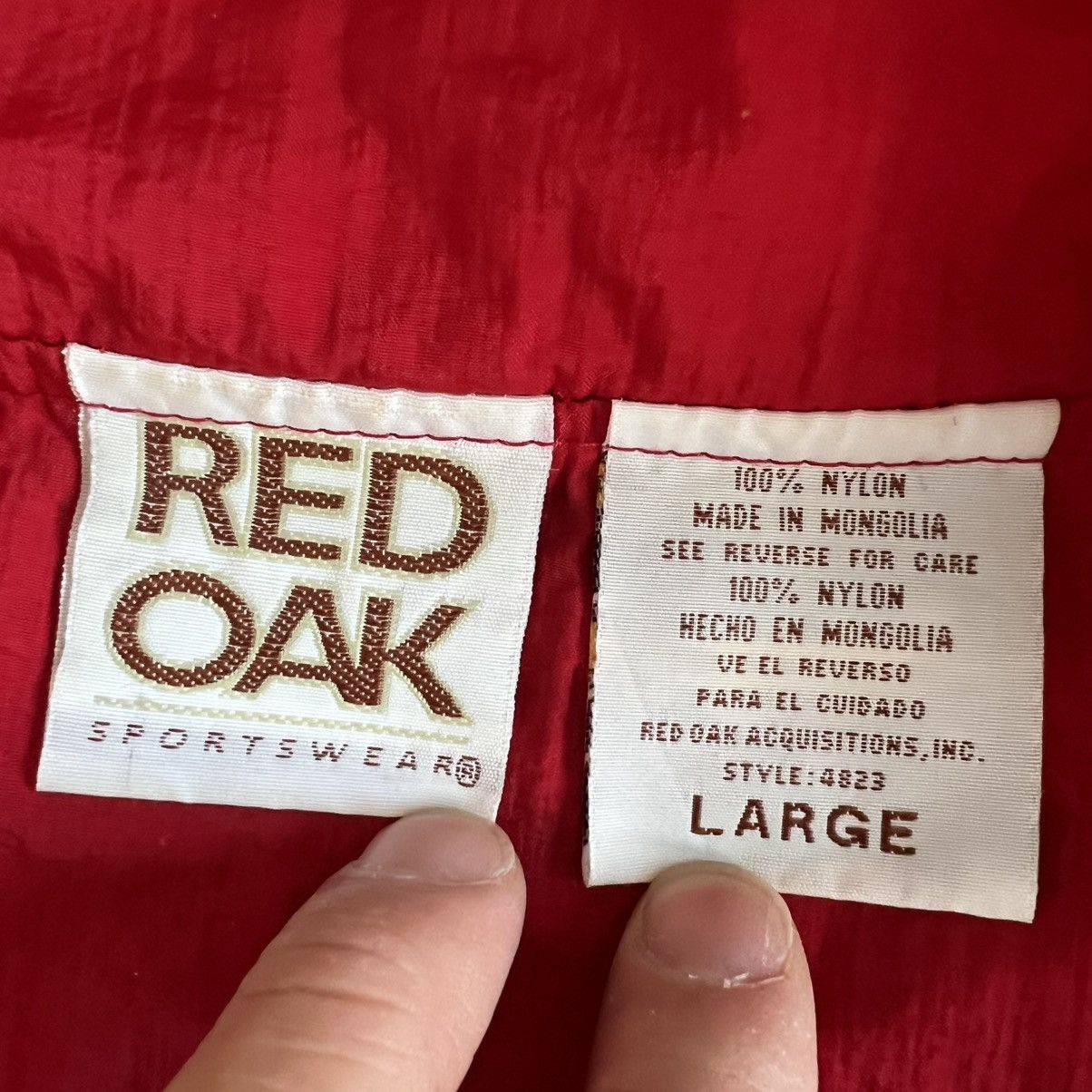 Vintage Vintage 1990s NCAA University of Nebraska Huskers Red Jacket Size US L / EU 52-54 / 3 - 8 Thumbnail