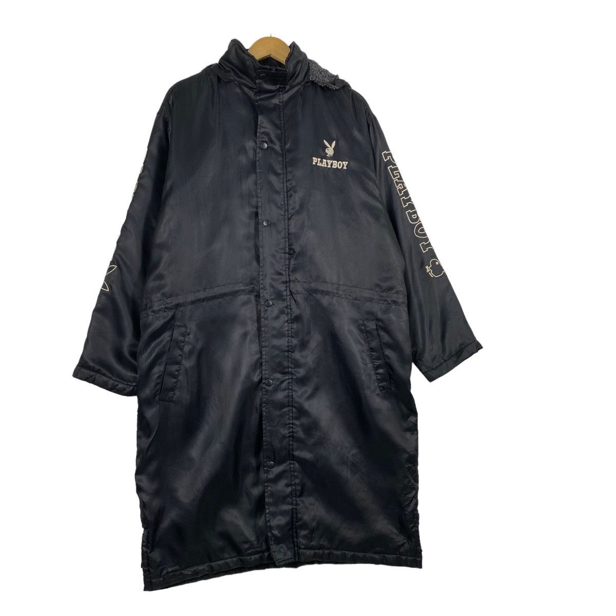 Japanese Brand × Playboy Playboy Long Coach Jacket Hoodies Size XL Size US XL / EU 56 / 4 - 4 Thumbnail