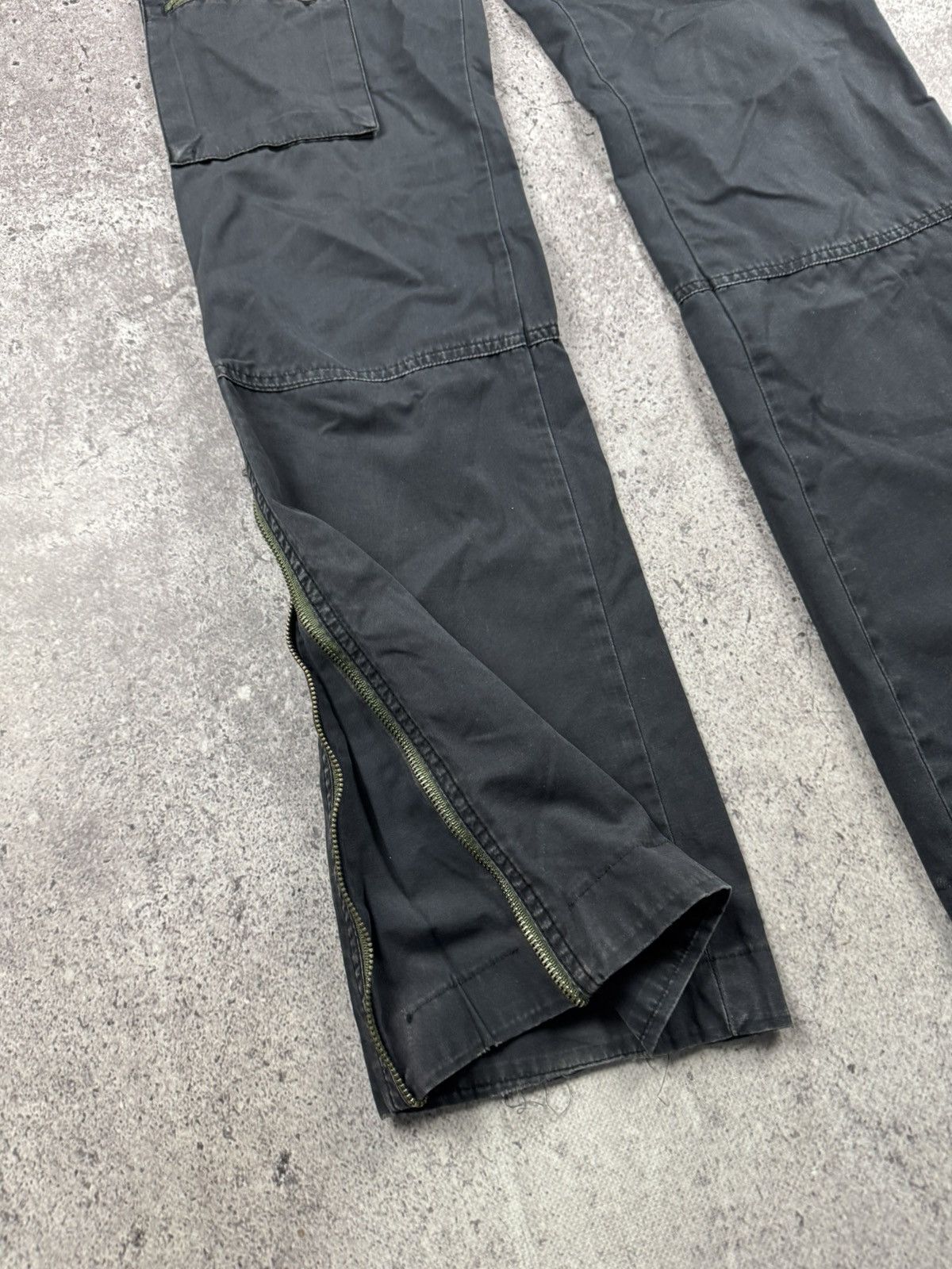 Miss Sixty Miss Sixty Vintage Y2K Flared Cargo Front Pockets Pants fade Size 29" - 2 Thumbnail