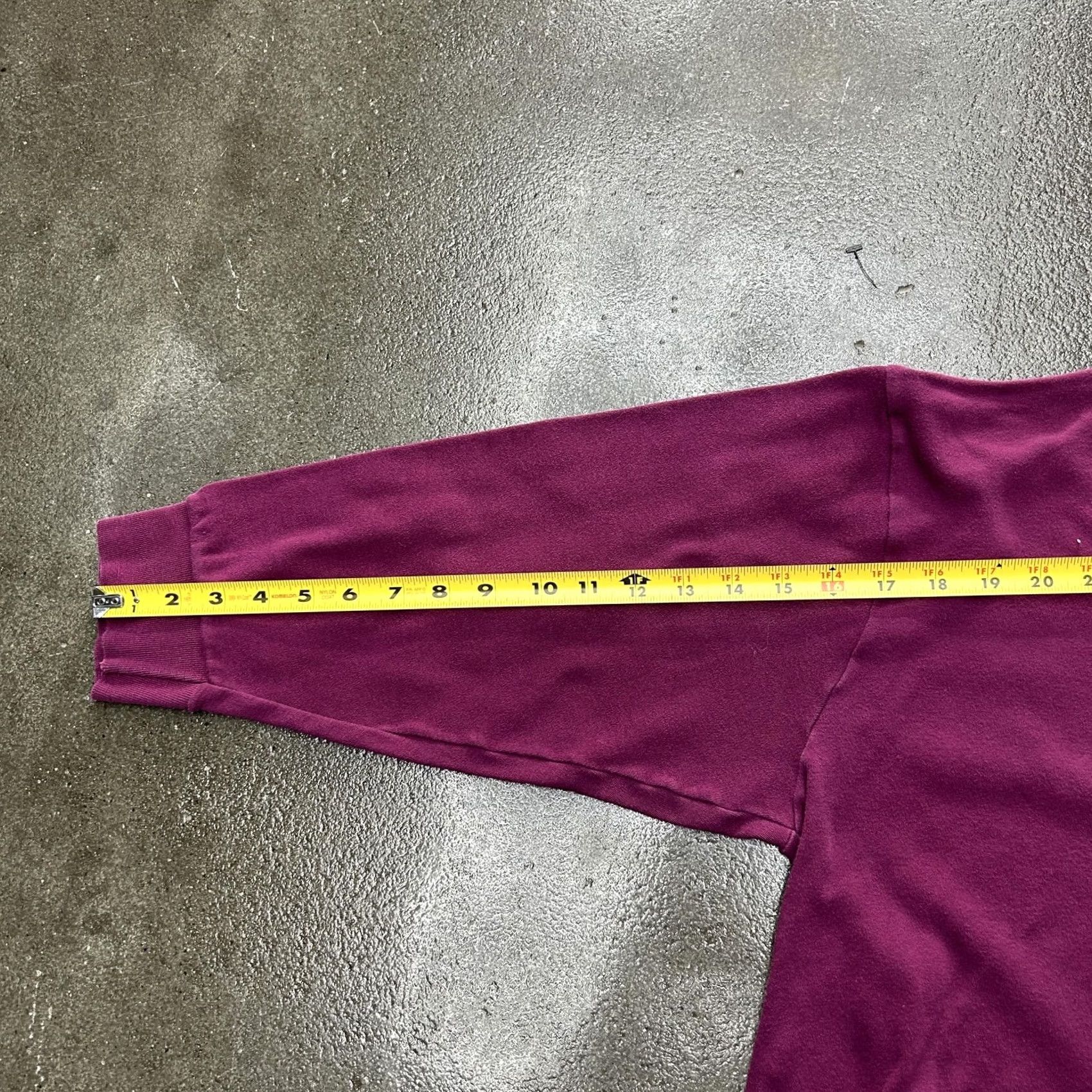 Vintage Harbor Bay Sweatshirt Mens 2XL Purple Mock Neck Long Sleeve Pullover Casual Size US XXL / EU 58 / 5 - 6 Thumbnail