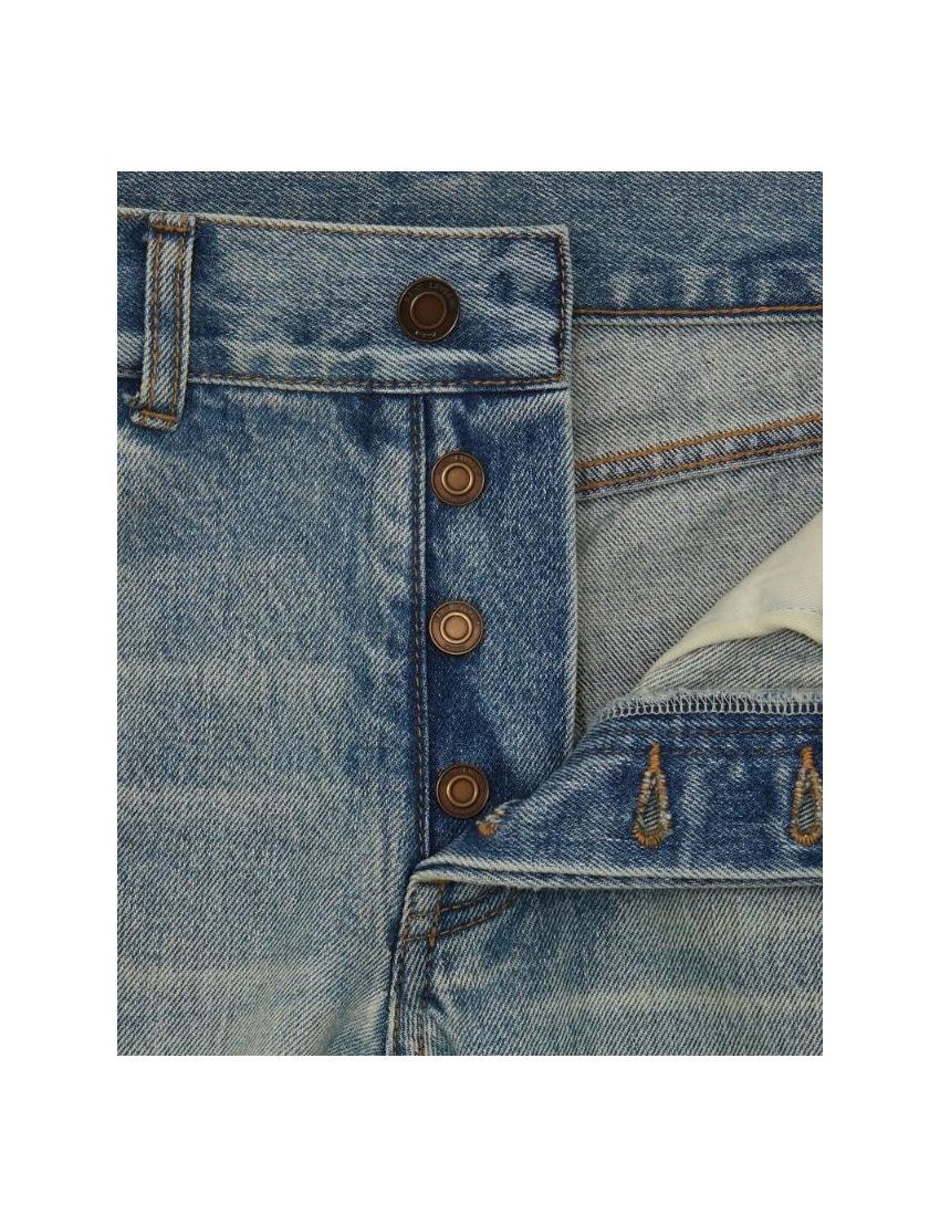 Saint Laurent Paris o1bcso1str0924 Etinne Denim Pants in Blue Size US 29 - 3 Thumbnail