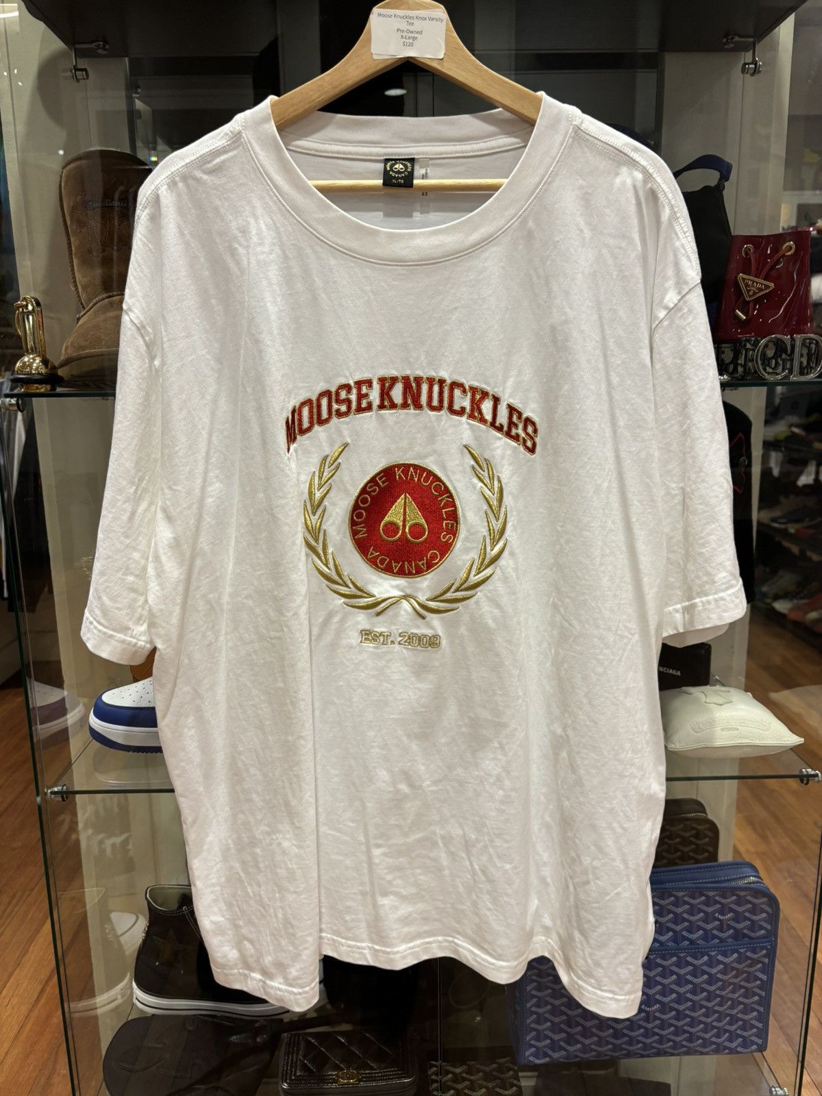 Moose Knuckles Moose Knuckles Knox Varsity Tee Size US XL / EU 56 / 4 - 1 Thumbnail