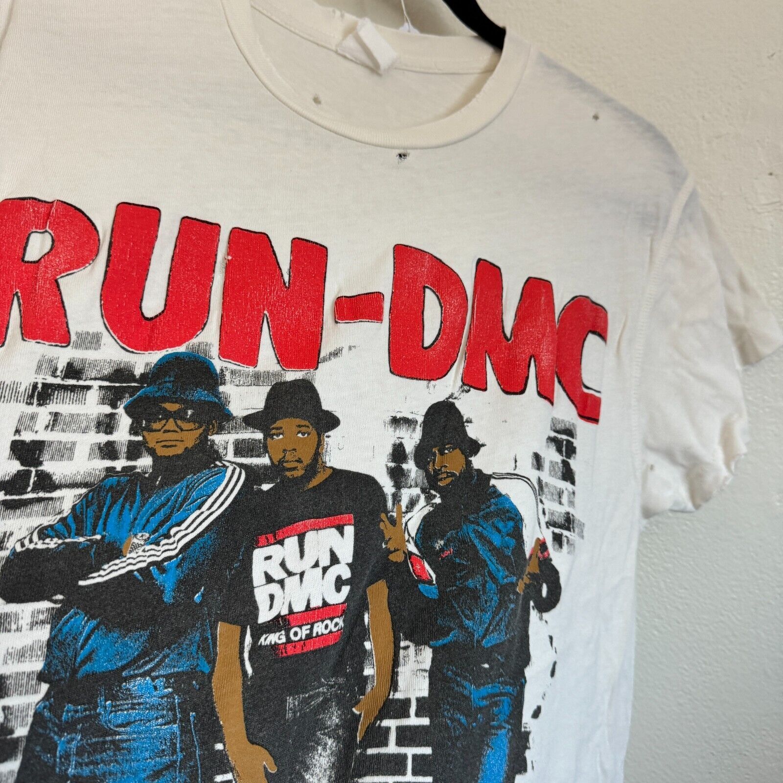 MadeWorn MadeWorn Run DMC Rap Hip Hop T-Shirt XS Vintage Inspired Size US S / EU 44-46 / 1 - 4 Thumbnail
