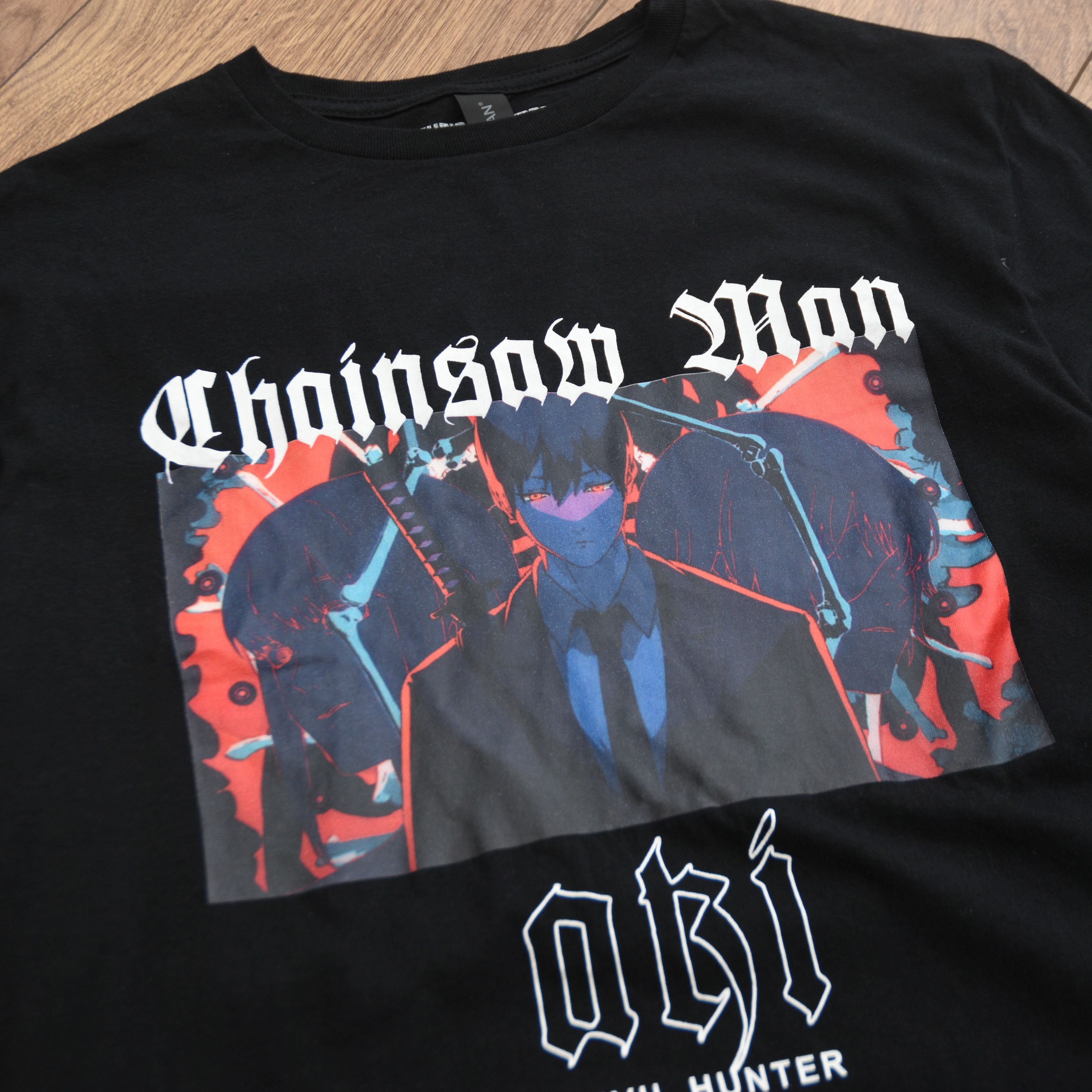Anime Chainsaw Man Aki Hayakawa Anime T-Shirt Devil Hunter Size US M / EU 48-50 / 2 - 9 Thumbnail