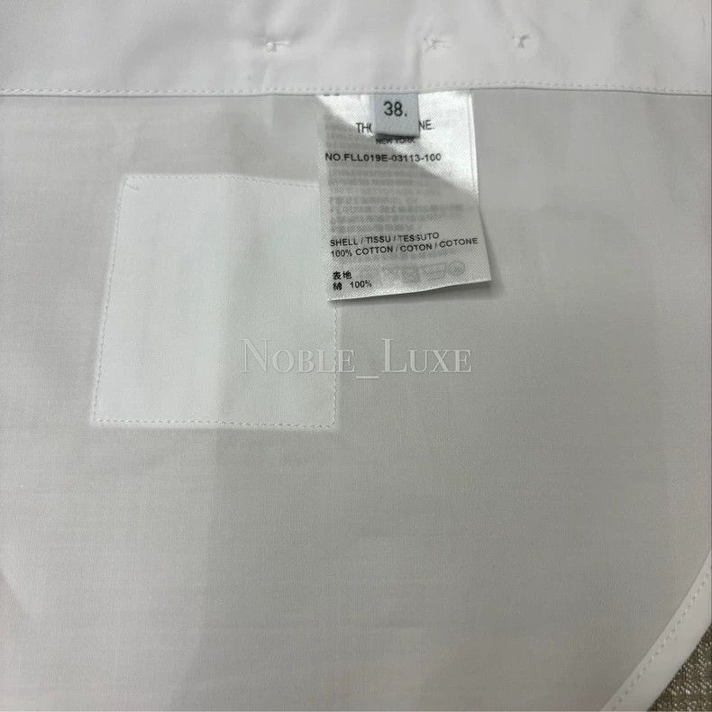Thom Browne Thom Browne Long-sleeved cotton shirt Size XS / US 0-2 / IT 36-38 - 9 Thumbnail