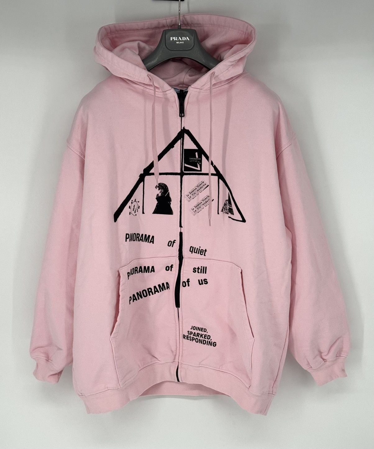 Prada Prada Zip Hoodie Size US M / EU 48-50 / 2 - 2 Thumbnail