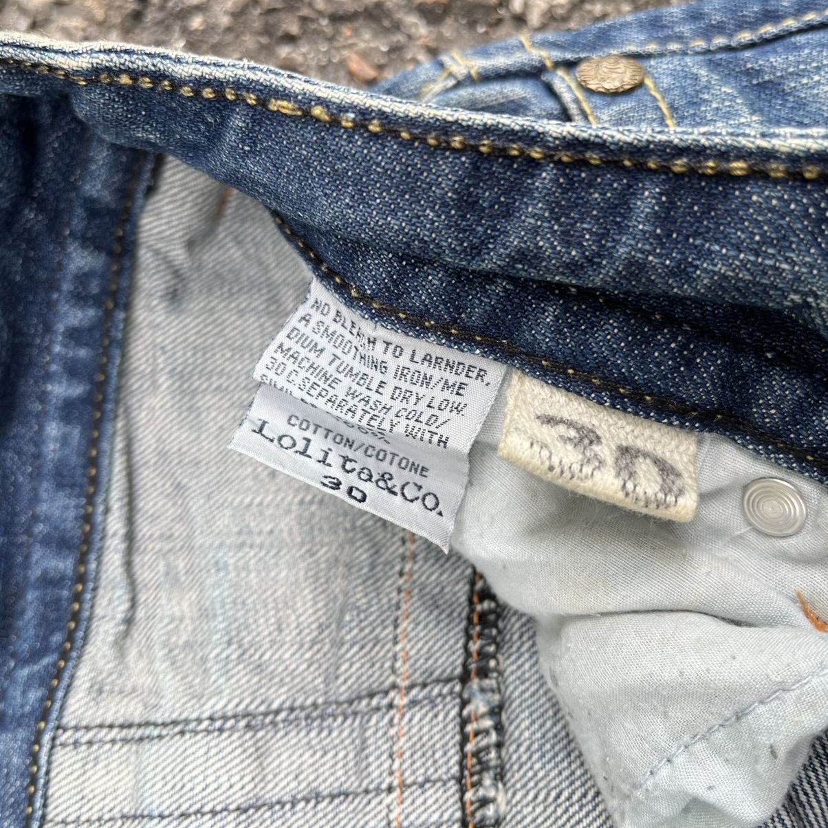 Tornado Mart Japanese Lolita Clawmark Jeans Faded Distressed Denim Punk Size US 30 / EU 46 - 10 Thumbnail