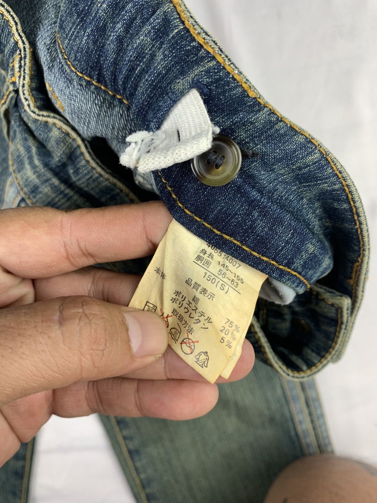 Angel Blue y2k Lovers House Japan Washed Flared Cute Icon Jeans Pants Size 24" / US 00 / IT 34 - 10 Thumbnail