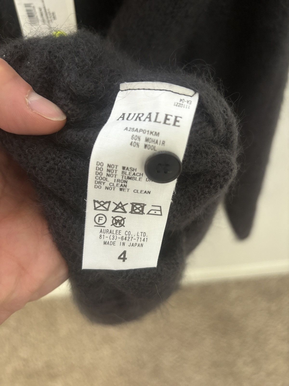 Auralee Auralee Kid Mohair Polo Knit Size US M / EU 48-50 / 2 - 8 Thumbnail