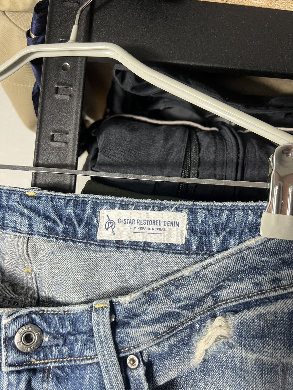 G-Star 👖 G-Star RAW ARC 3D Boyfriend Jeans Women Vintage Distressed Size 28" / US 6 / IT 42 - 9 Thumbnail