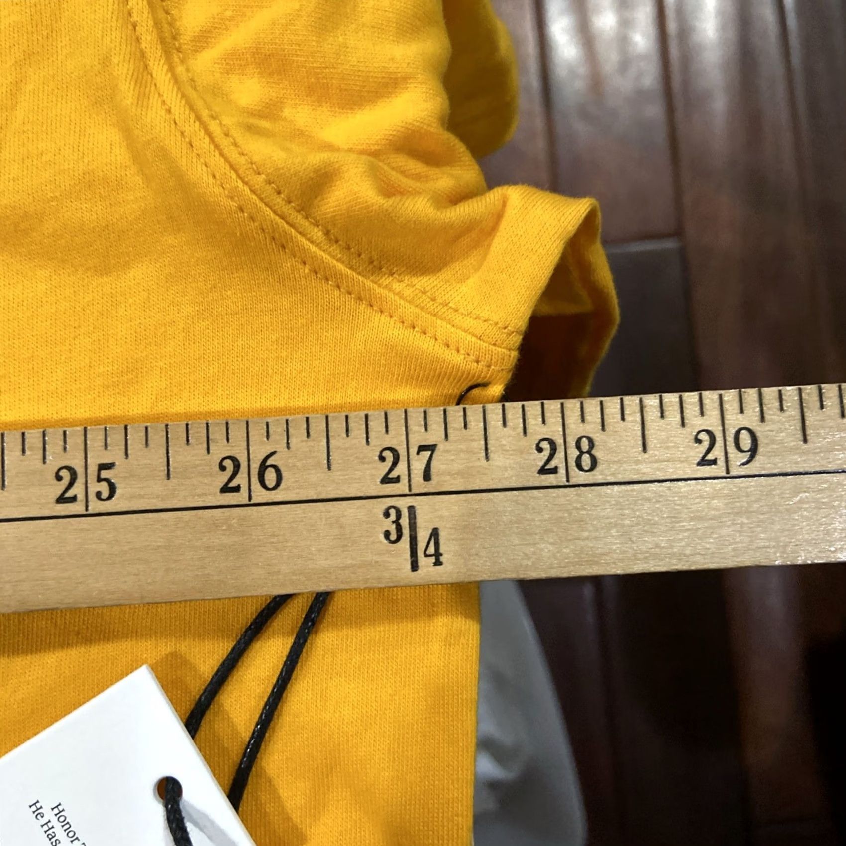 Honor the Gift Honor The Gift T-Shirt Oversize Mens XL Crew Neck Short Sleeve Yellow Cotton Regular Men’s Size US XL / EU 56 / 4 - 4 Thumbnail