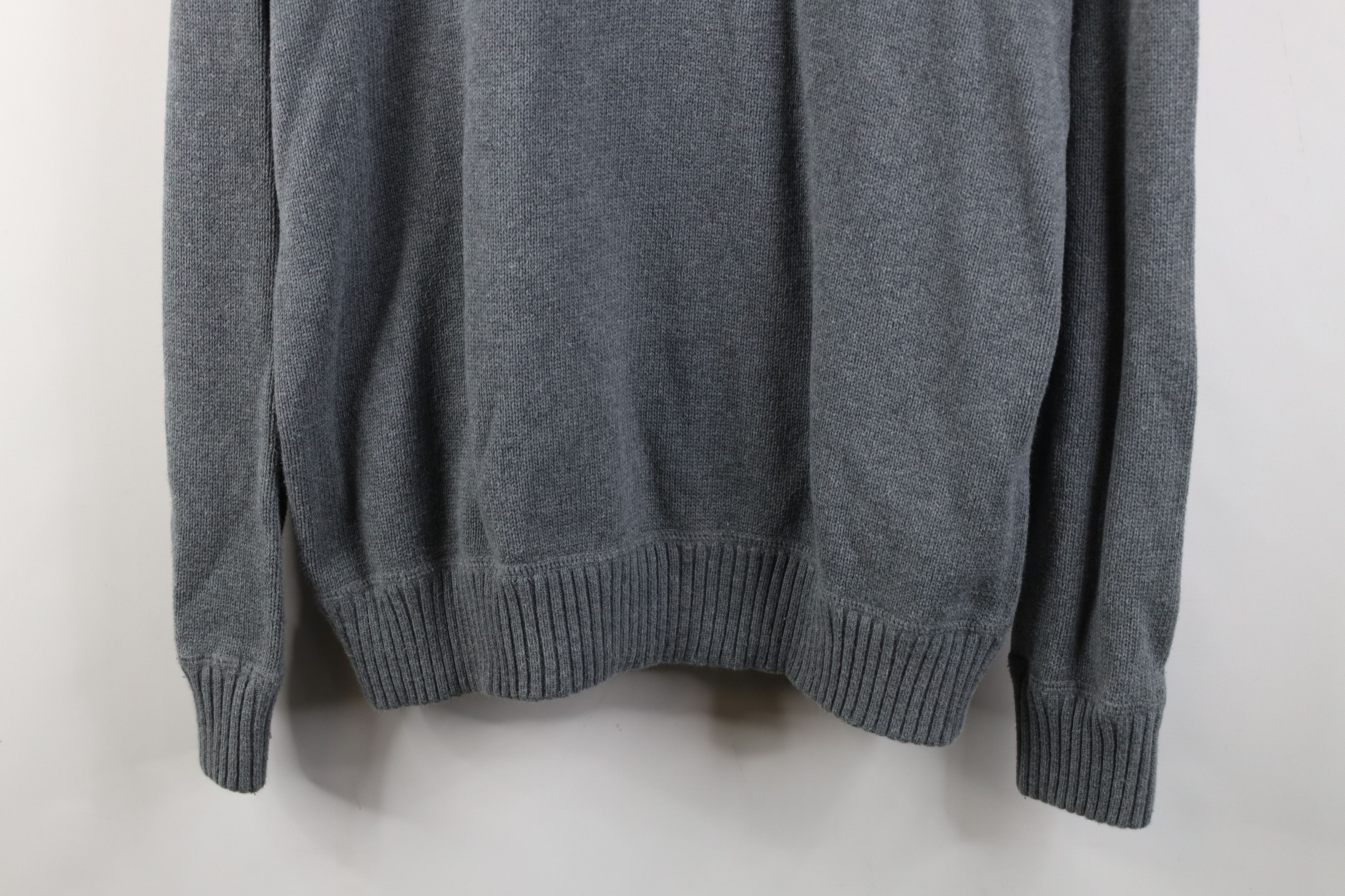 Eddie Bauer Vintage Eddie Bauer Cotton Ribbed Knit Crewneck Sweater Gray Size US XL / EU 56 / 4 - 3 Thumbnail