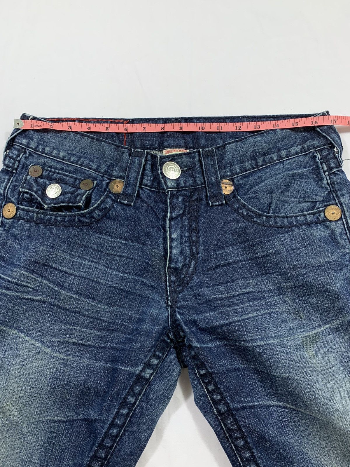 Tornado Mart Vintage True Religion Denim Flered Jeans Size US 32 / EU 48 - 9 Thumbnail