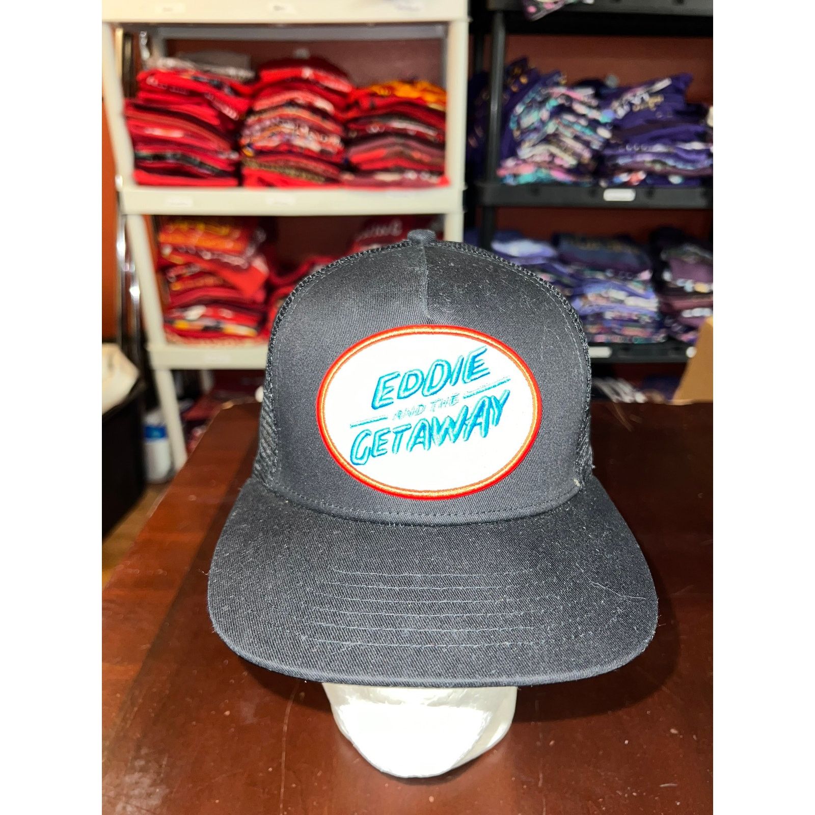 Vintage Eddie And The Getaway Hat Trucker Style Snapback Band Tour Size ONE SIZE - 2 Thumbnail