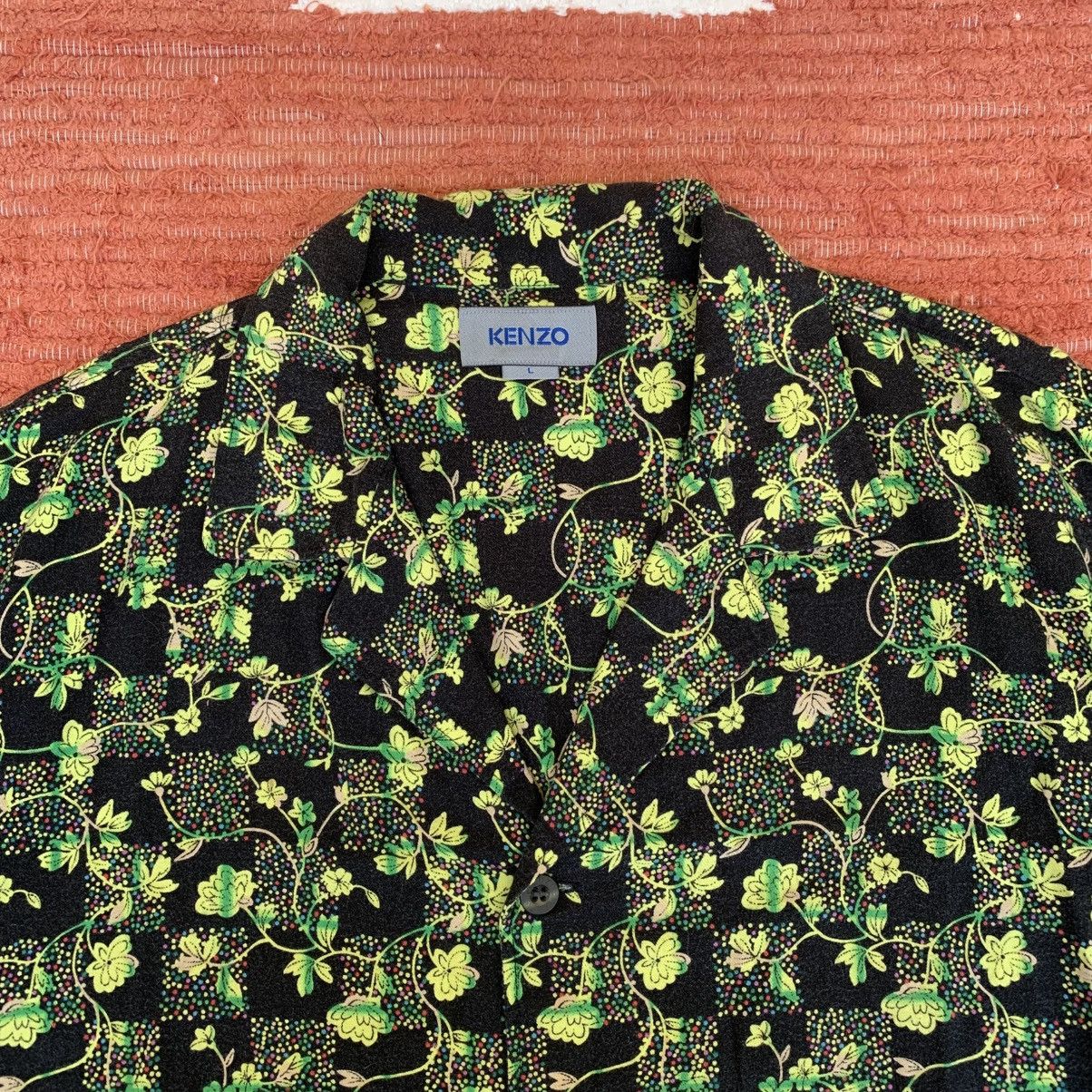 Kenzo KENZO Abstract Floral Wool Overshirt Size US L / EU 52-54 / 3 - 2 Thumbnail