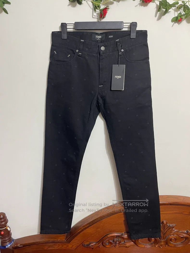 Fendi Fendi Embroidered Denim Pants Size US 32 / EU 48 - 1 Thumbnail