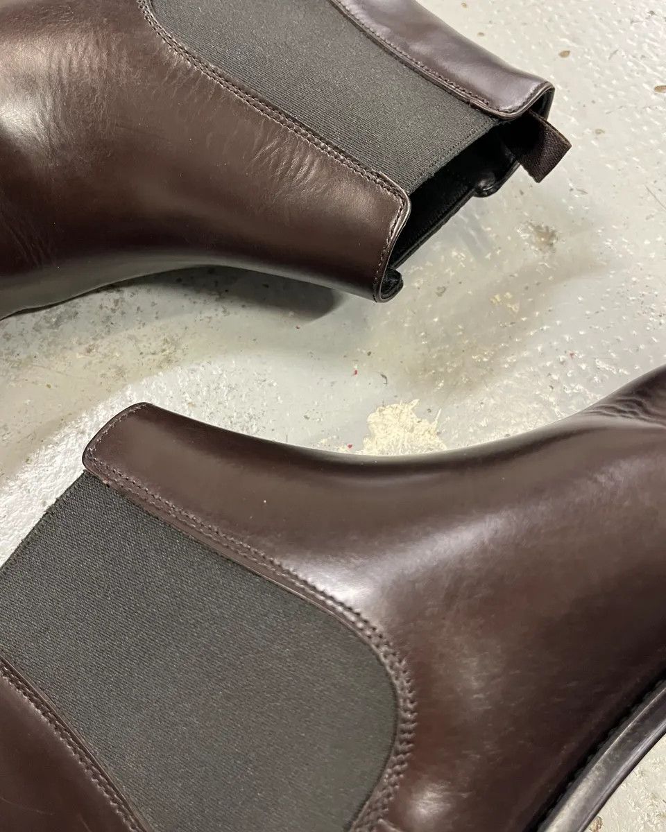 Prada Prada Brown Leather Chelsea Boots Size US 8 / EU 41 - 5 Thumbnail