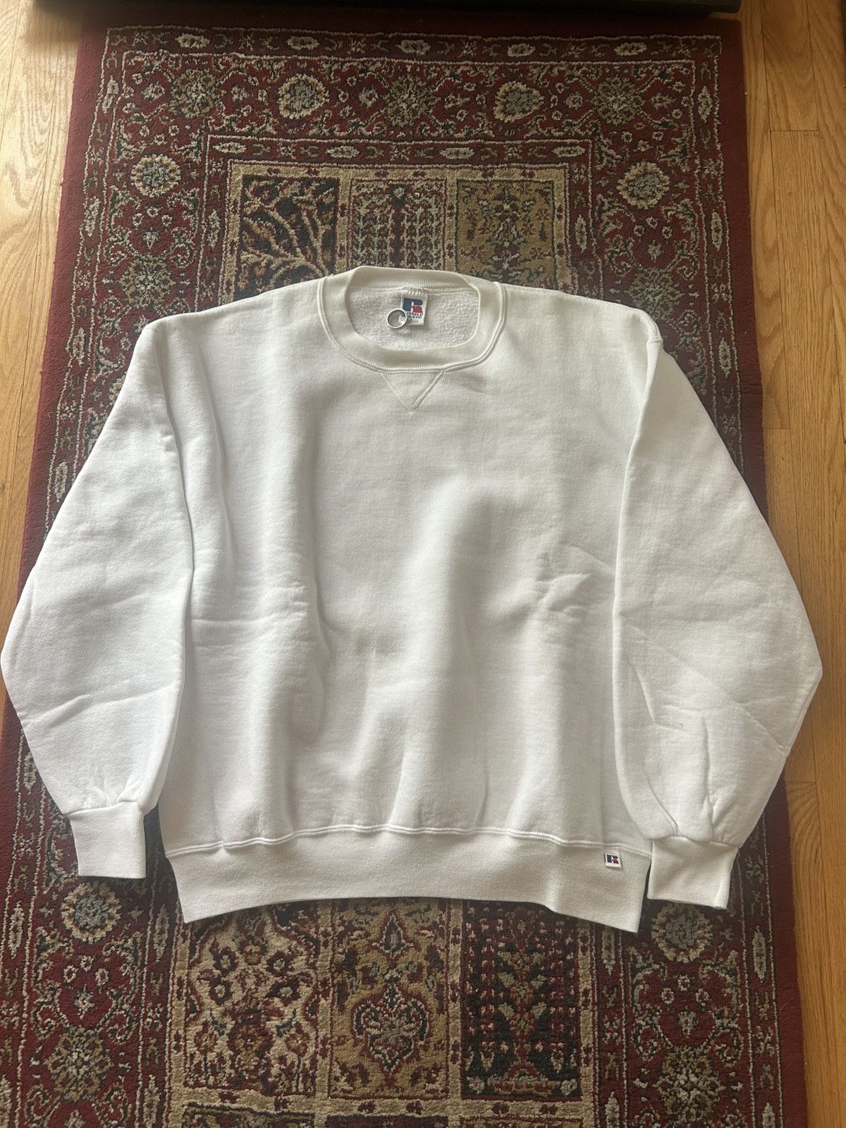 Russell Athletic 90s white Russell crewneck Size US L / EU 52-54 / 3 - 1 Thumbnail